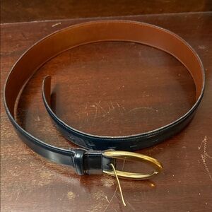 Coach Black and Brown Leather Belt